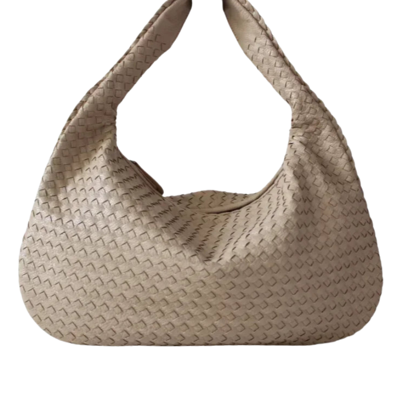 Alina – Sac bandoulière hobo avec design patchwork et ouverture zippée