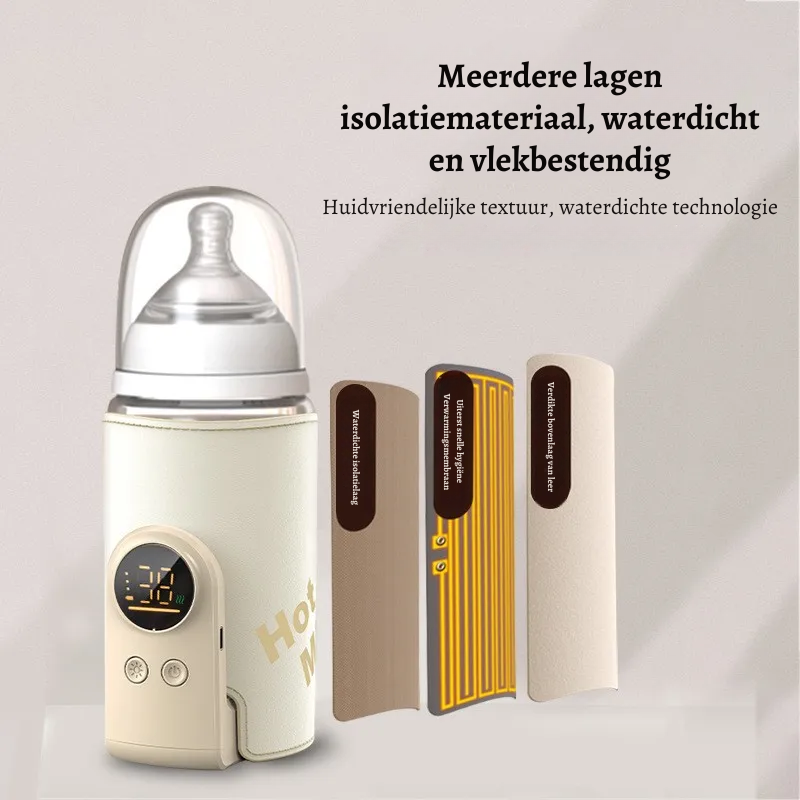 SmartBottle – Draadloze Oplaadbare Flessenwarmer – Altijd Perfecte Temperatuur