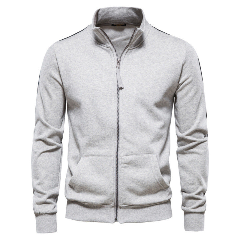 Heren Pullover met Half Zip en Zakken