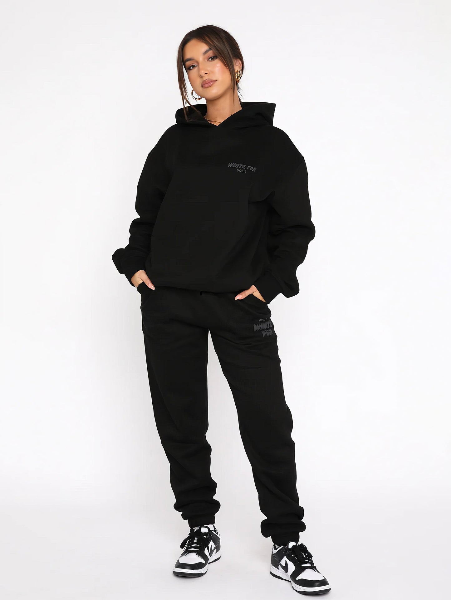 White Fox Luxe Lounge Set – Hoodie & Joggers