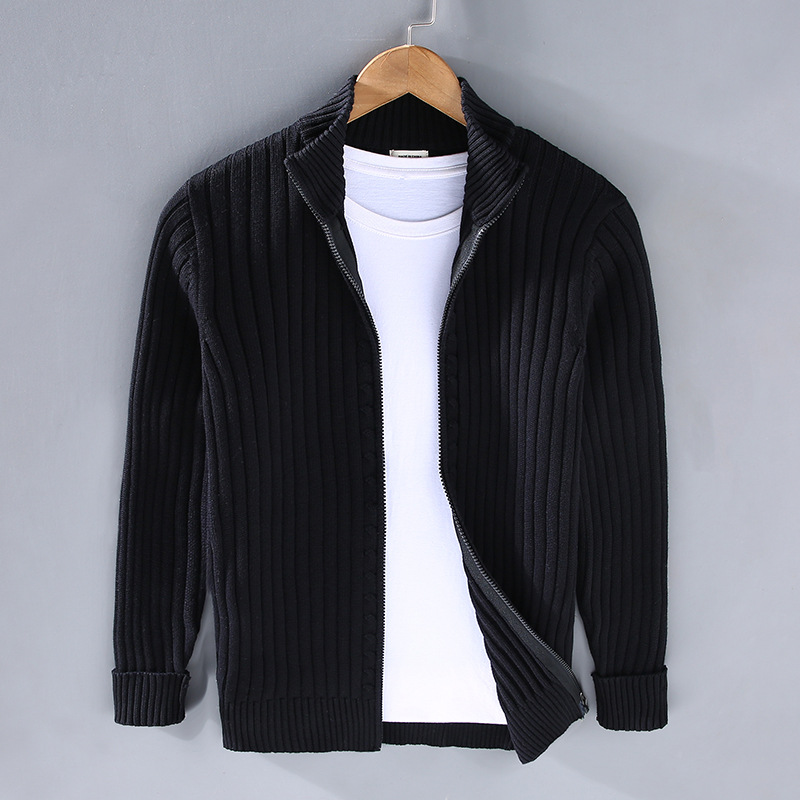 Mathieu – Veste zippée homme d’hiver col montant