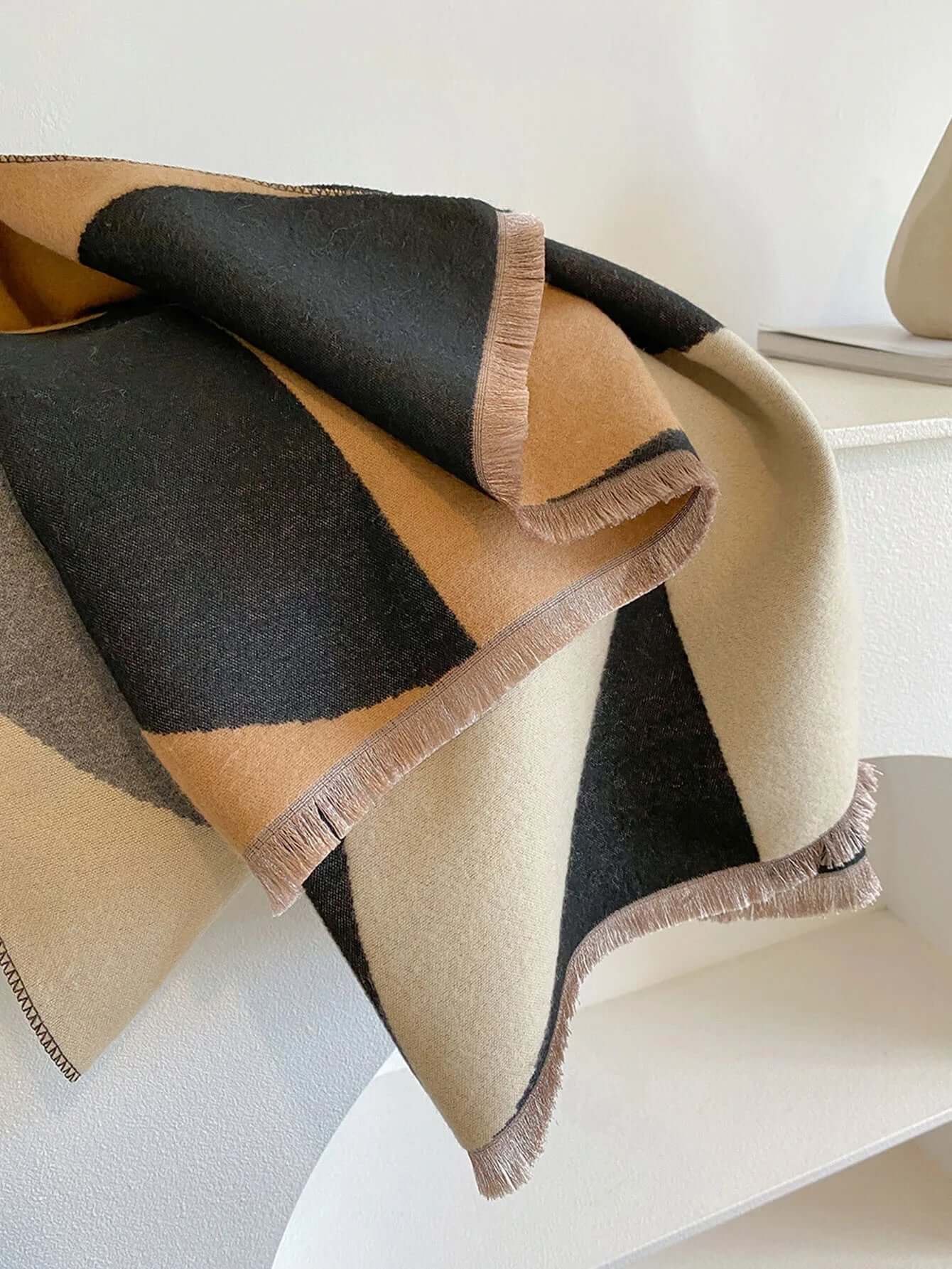 Women’s Reversible Winter Scarf – Soft & Warm Wrap