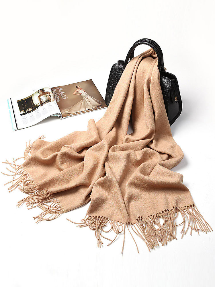 Écharpe Hiver à Franges pour Femme | Idéale pour la Saison Froide