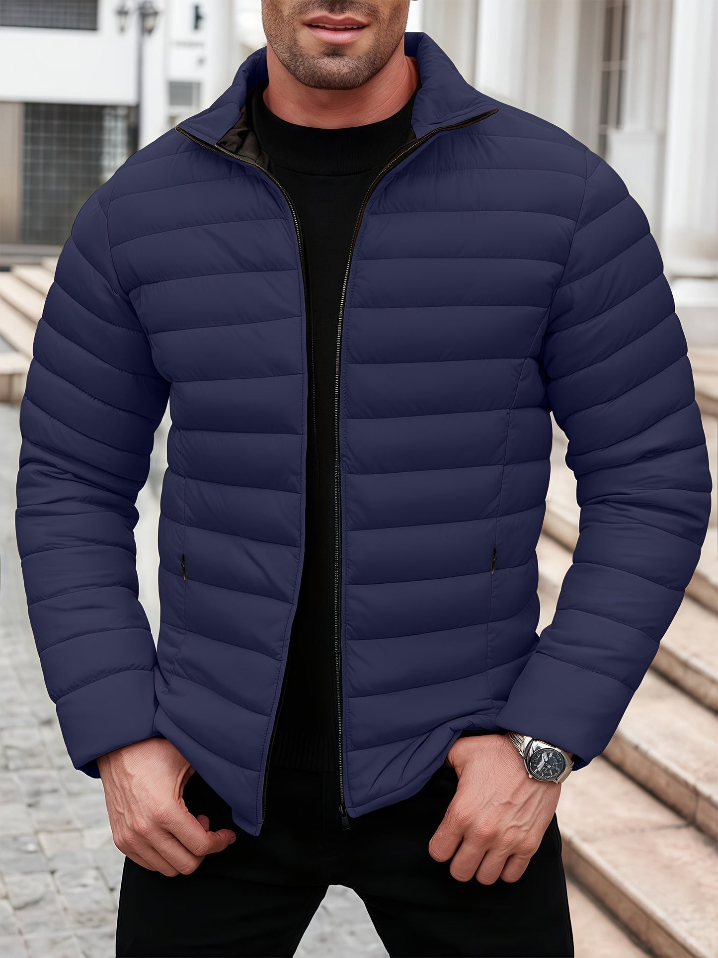 Kristian – Gesteppte Pufferjacke Mit Reißverschluss