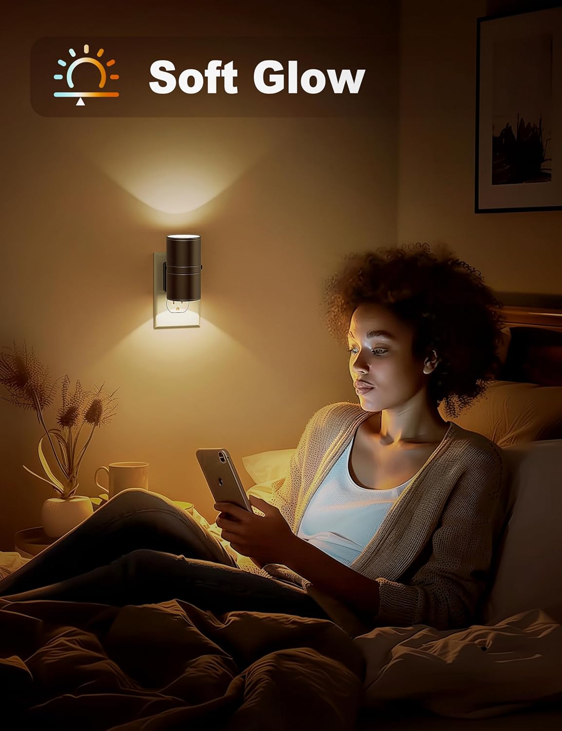 NightNova | Dimmable LED Night Light Plug-In – Adjustable Brightness for Bedrooms & Hallways