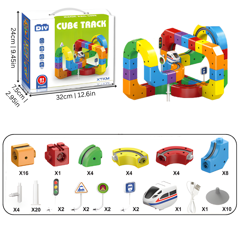 Tracki - Magnetische 3D Treinbaan Bouwset