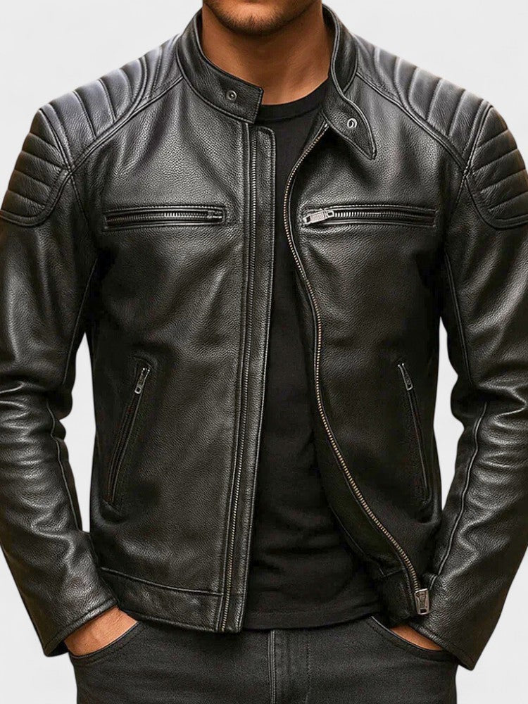 Javier | Chaqueta De Cuero Impactante