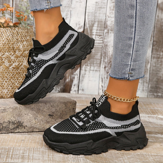 Amanda Women's Stylish Mesh Sneakers with Adjustable Comfort