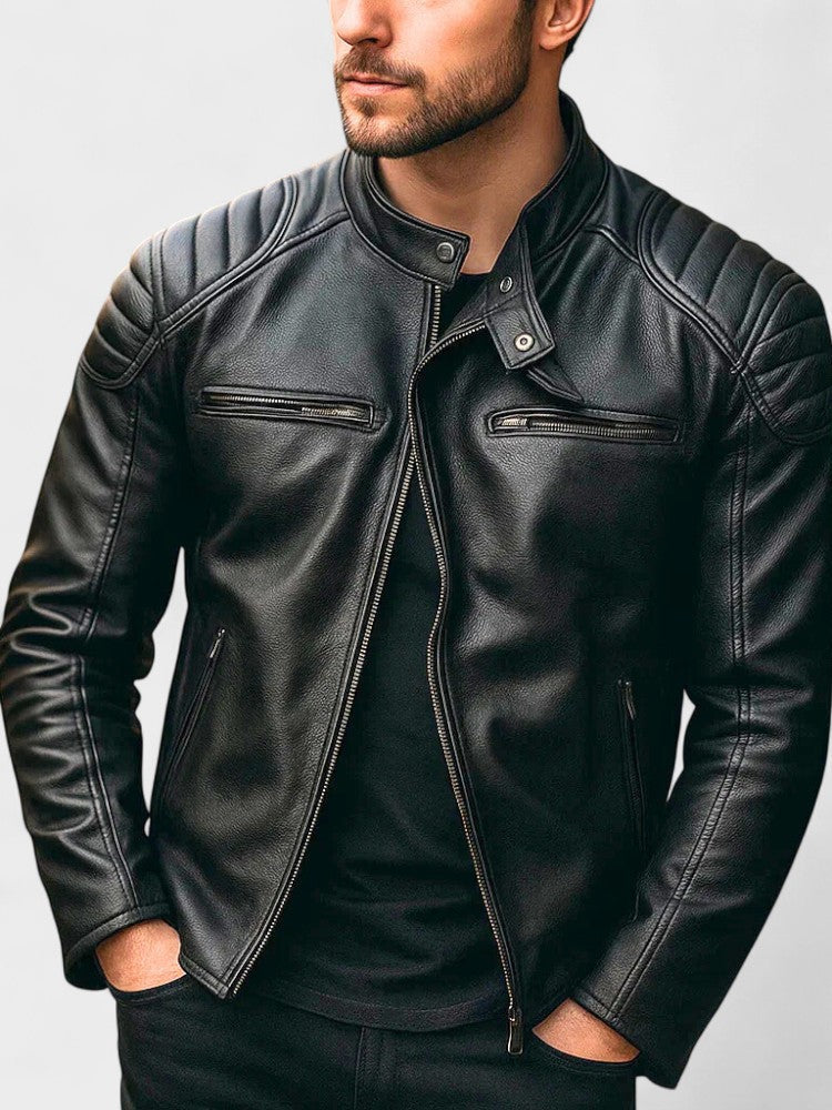 Javier | Chaqueta De Cuero Impactante