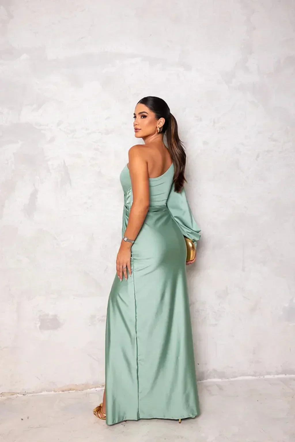 Odette - Elegante Maxi Jurk met Split voor Dames