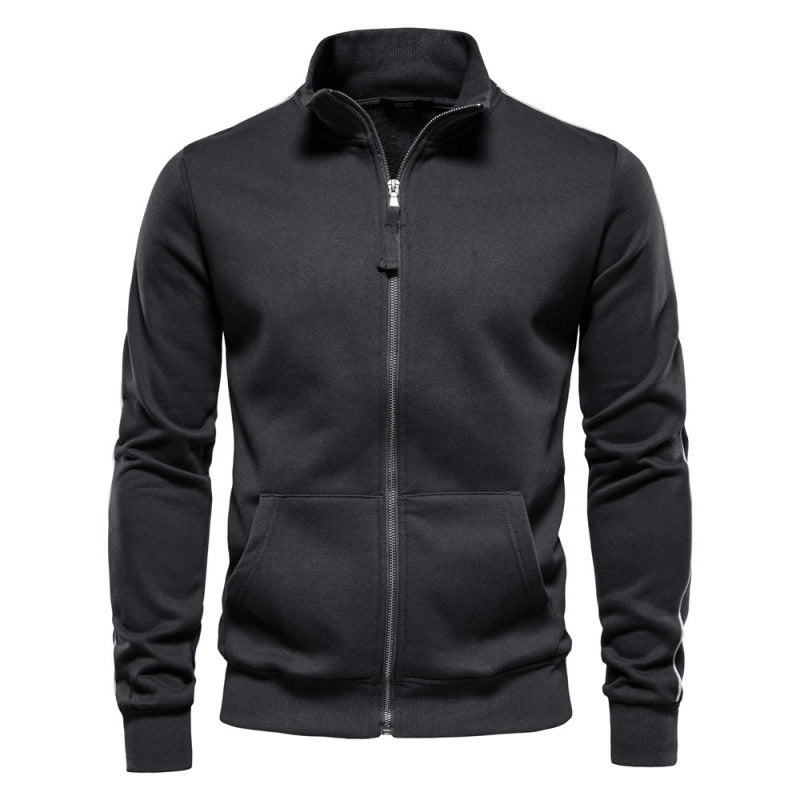 Heren Pullover met Half Zip en Zakken