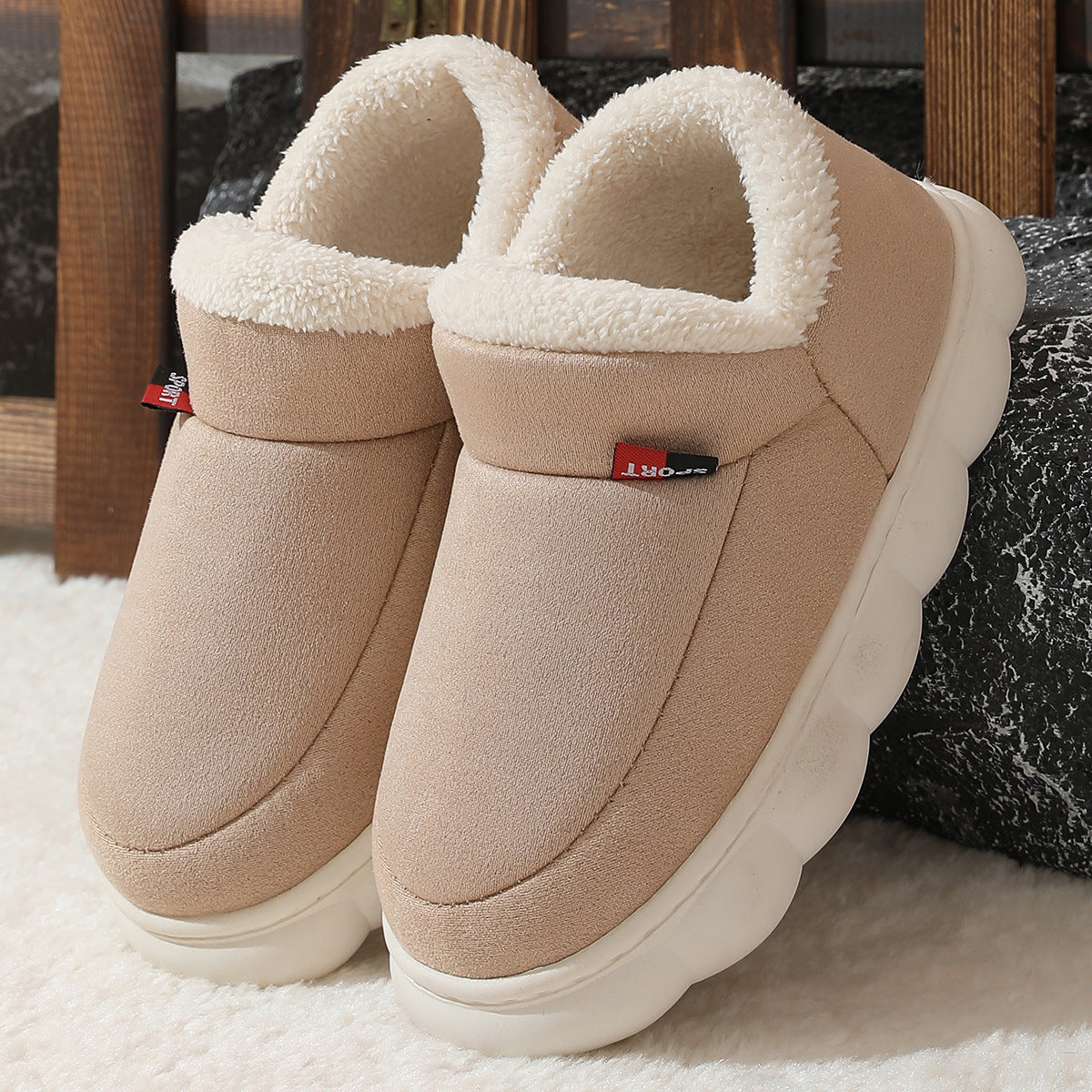 Dames Wintersneakers met Teddyvoering en Plateauzool