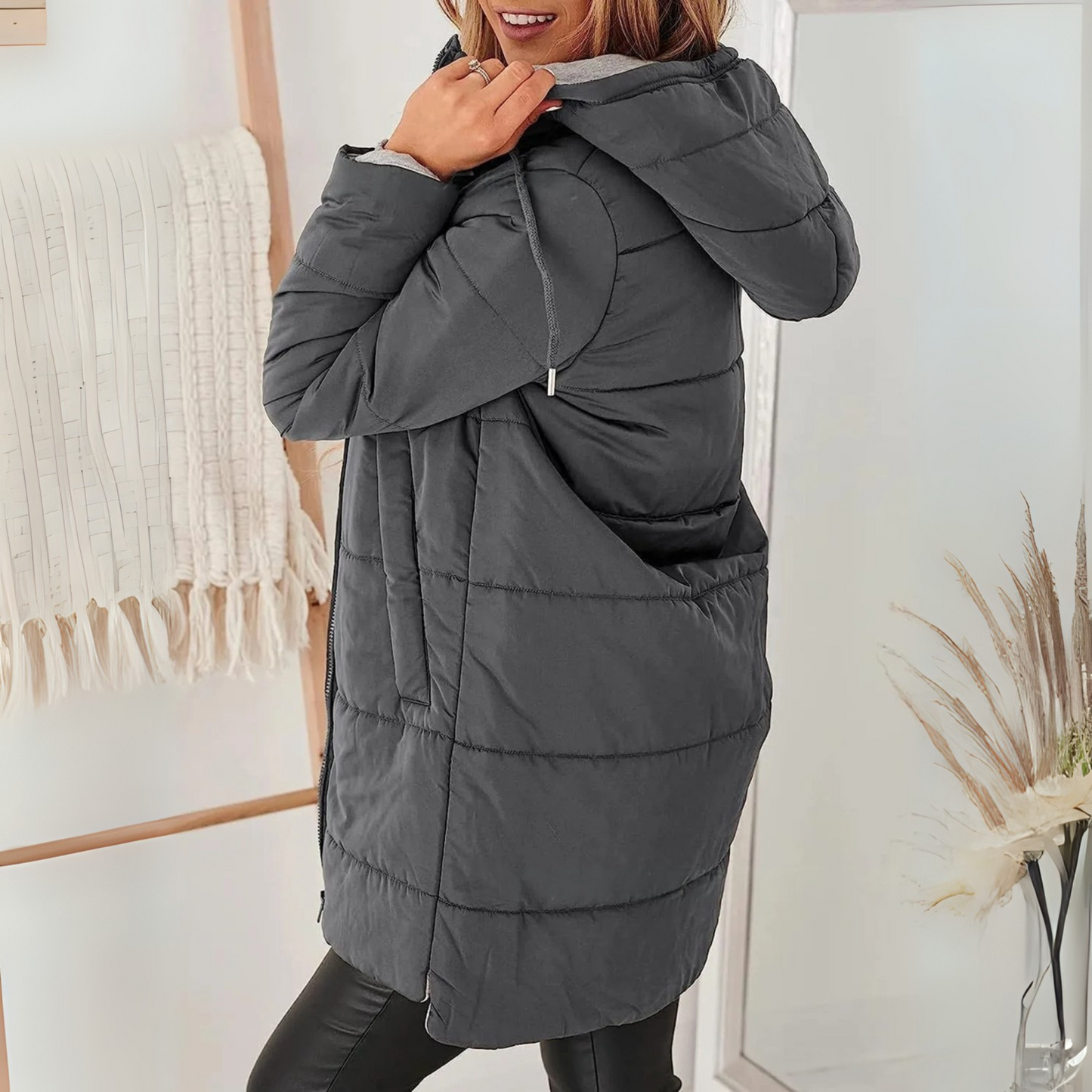 Heather | Casual Hooded Puffer Down Jacket