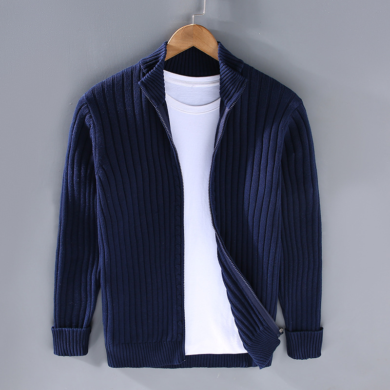 Mathieu – Veste zippée homme d’hiver col montant