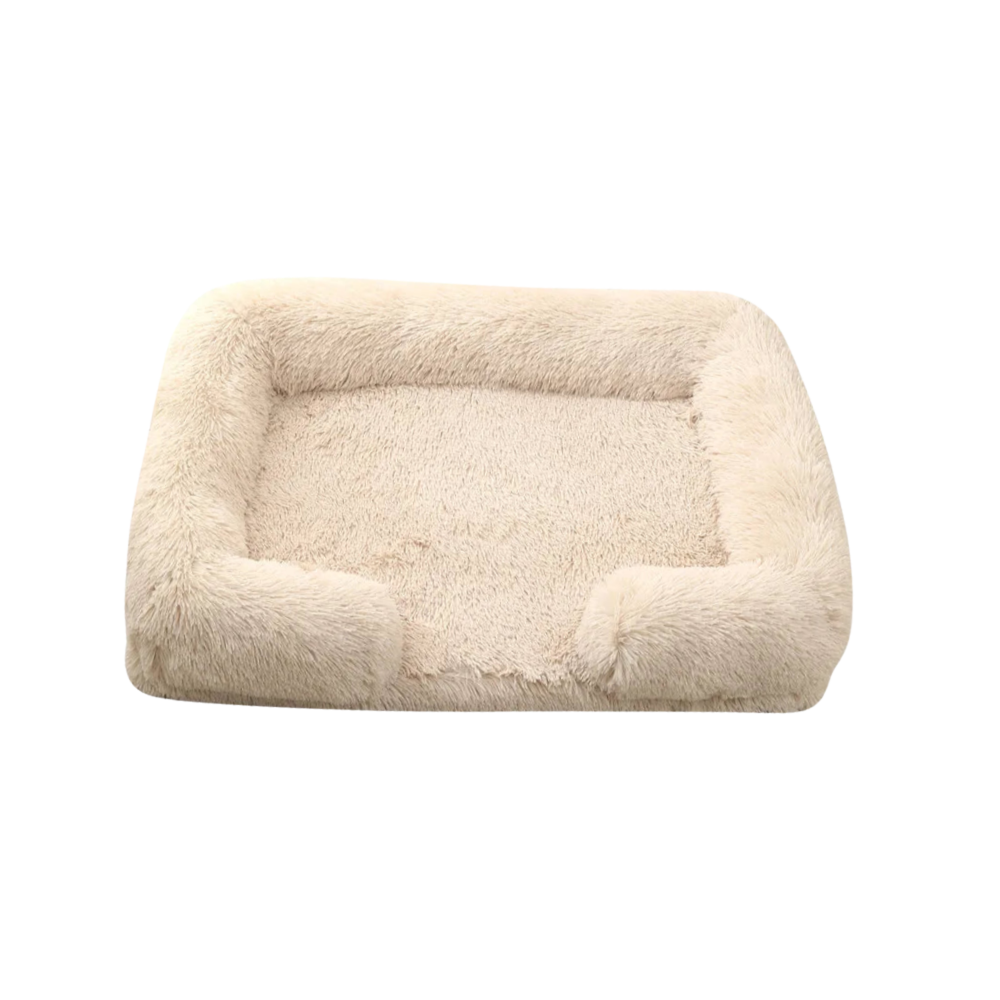 Plush Dog Bed | Anti-Slip, Washable & Durable Cozy Bed for Small to Medium Dogs