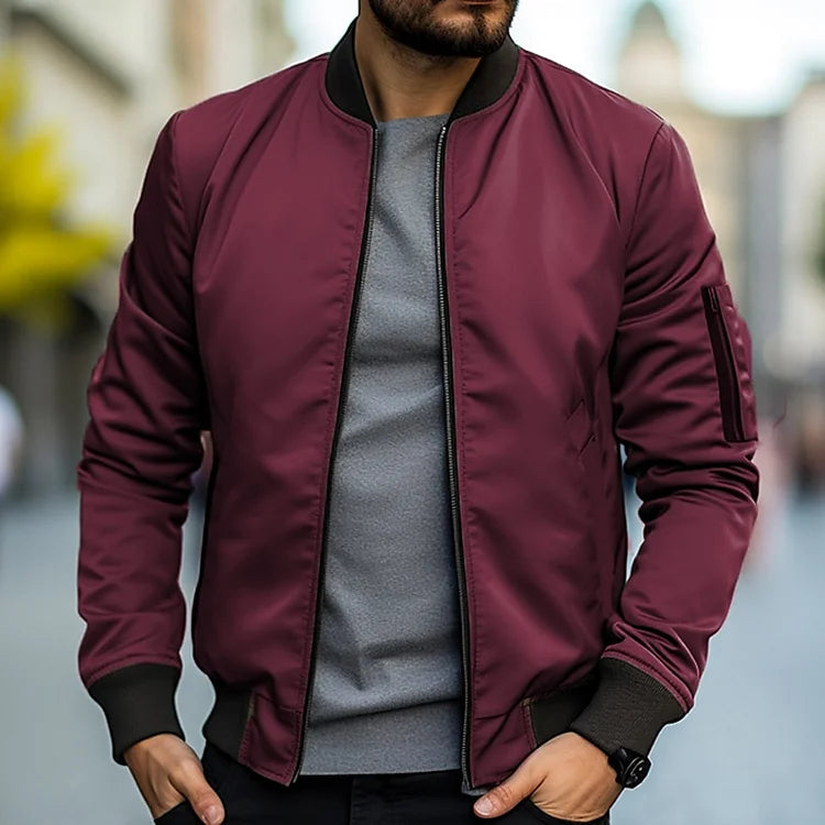 Linus Blouson pour Homme – Streetwear léger d’automne avec col montant
