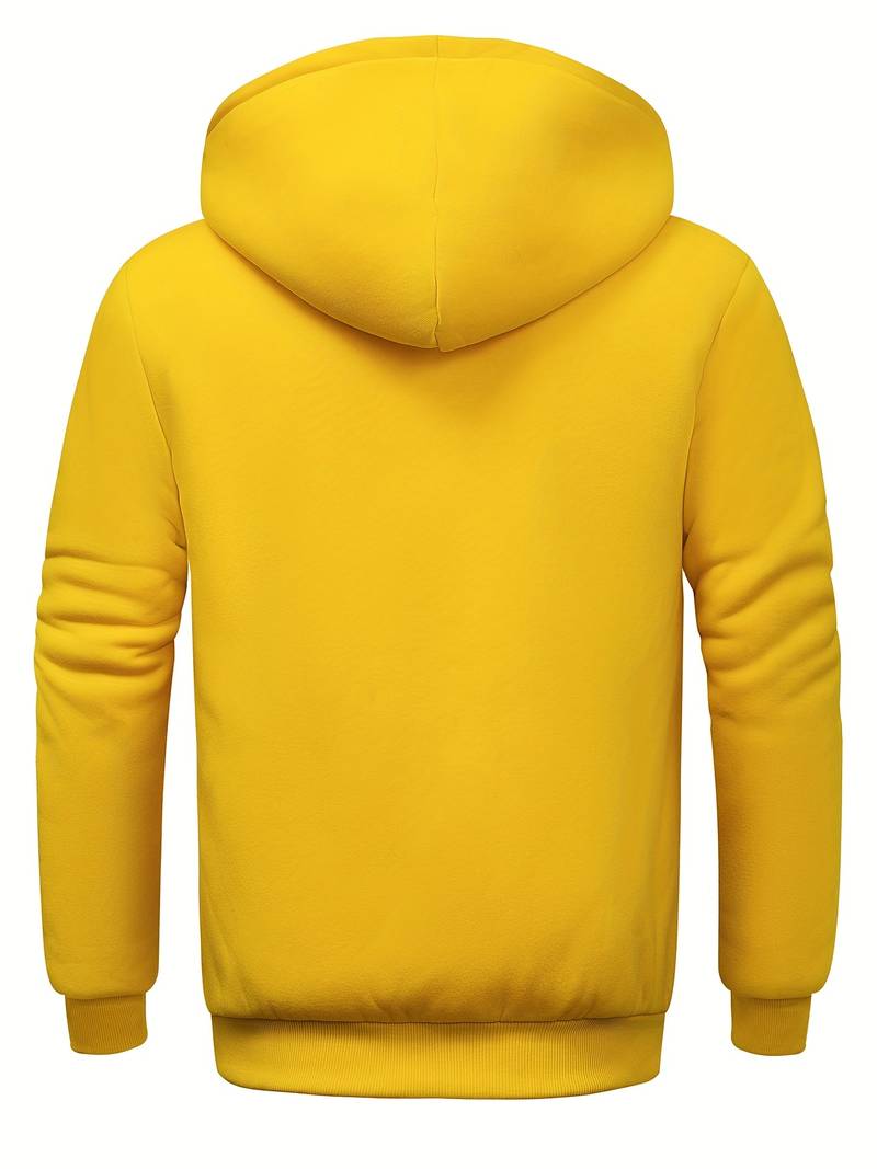 Sweat À Capuche Uni Avec Fermeture Zippée Pour Homme | Idéal Pour Un Usage Quotidien
