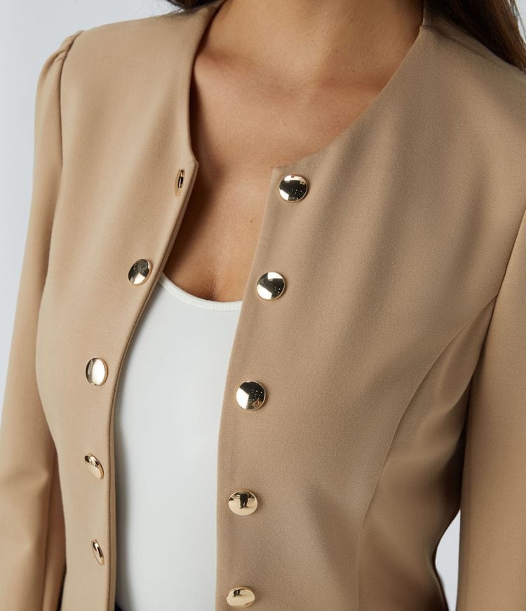 Tailored Blazer - Gold Button