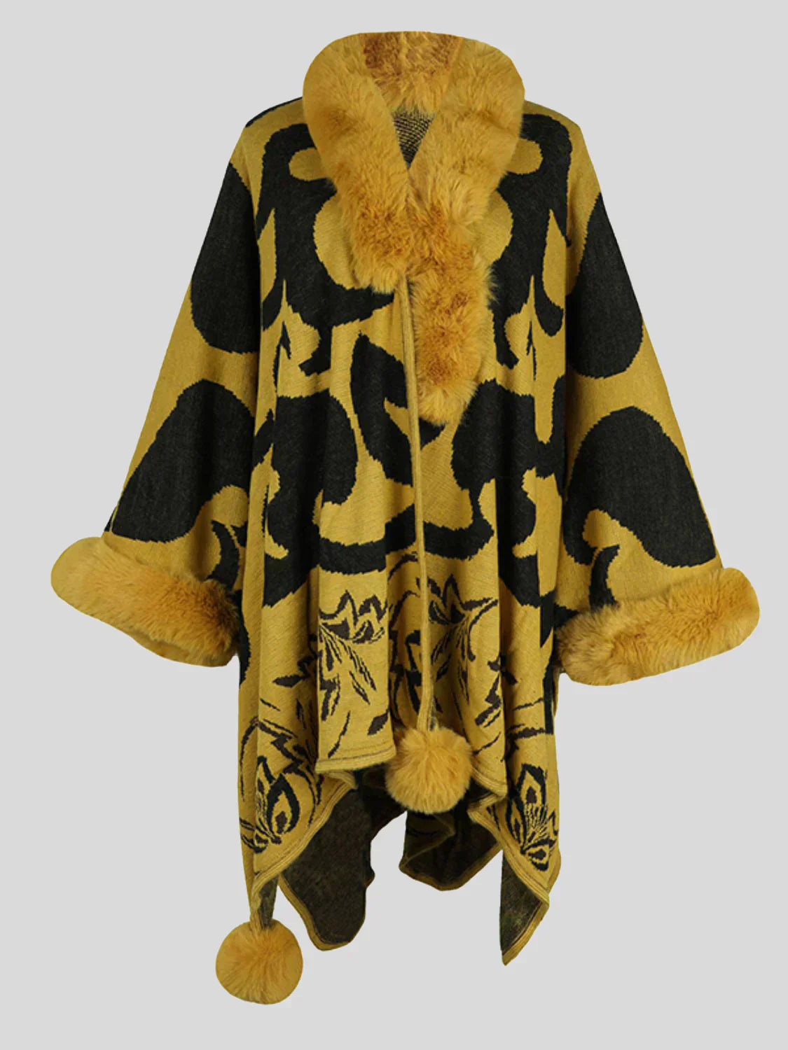 Stijlvolle Winter Poncho voor Dames - Elora