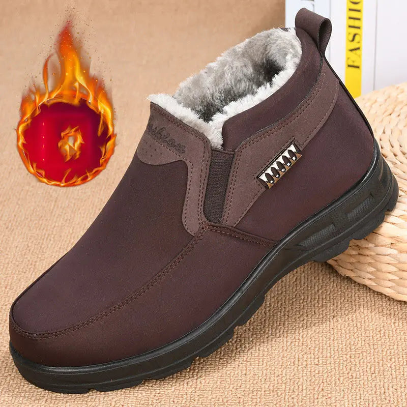 Ryan Chaussures Hiver Homme – Chaudes Chaussures Thermiques à Enfiler avec Doublure Peluche
