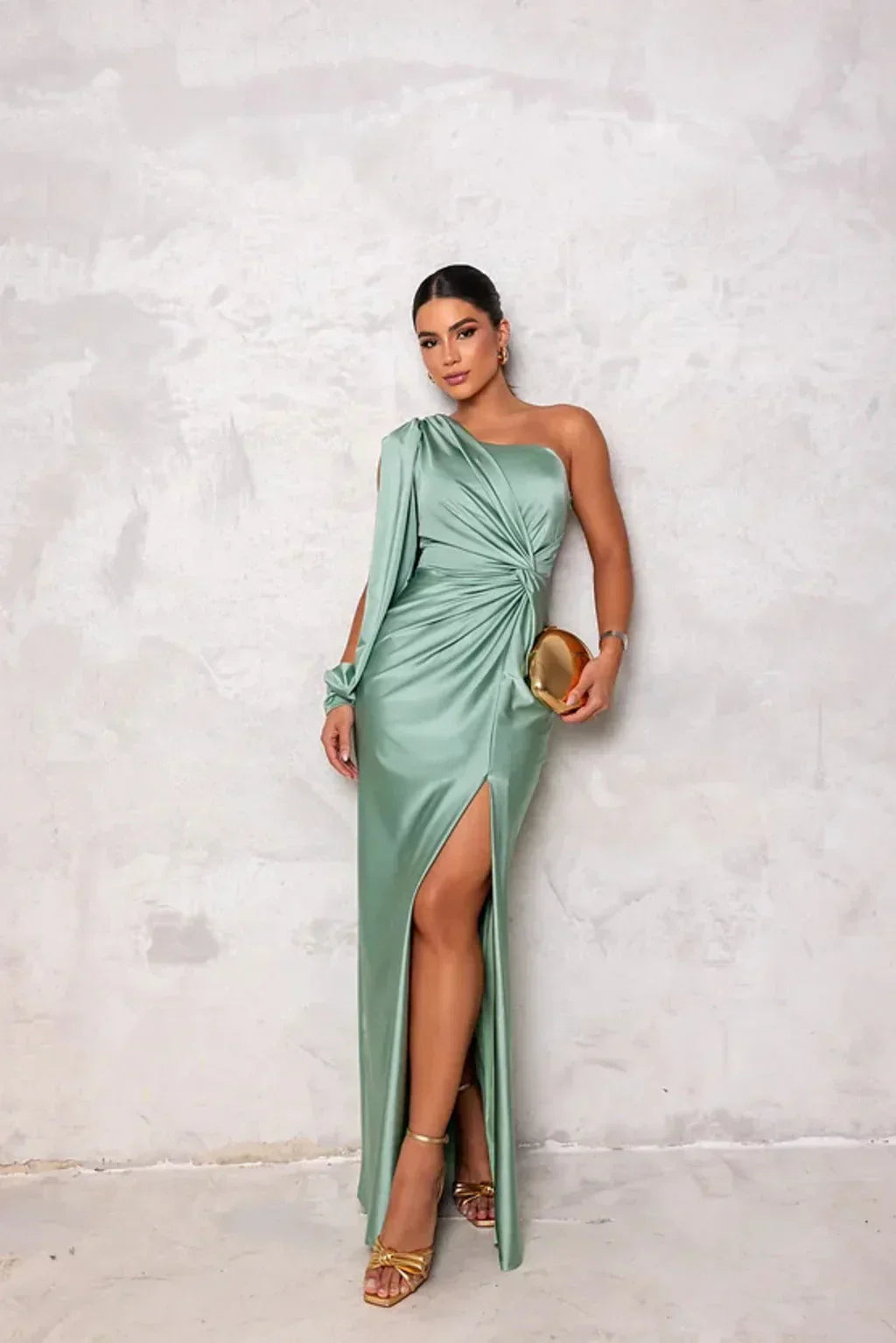 Odette - Elegante Maxi Jurk met Split voor Dames