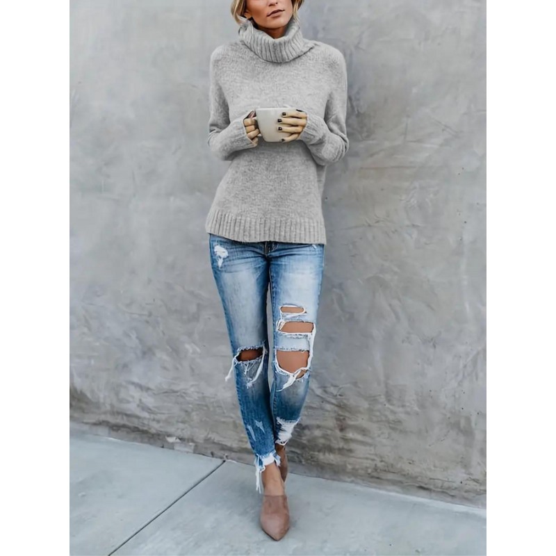 Gebreide Damestrui met Col – Winter Essential