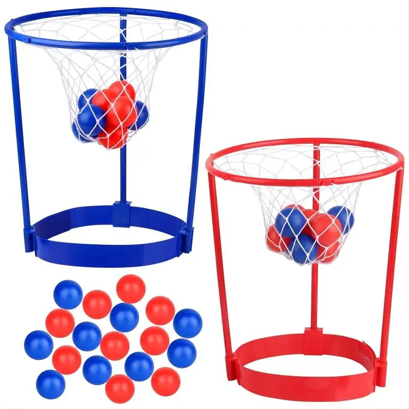 2 Pack Head Hoop Basketball Party Game For Kids Adults Adjustable Net Headband With 20 Balls Fun Gift Birthday