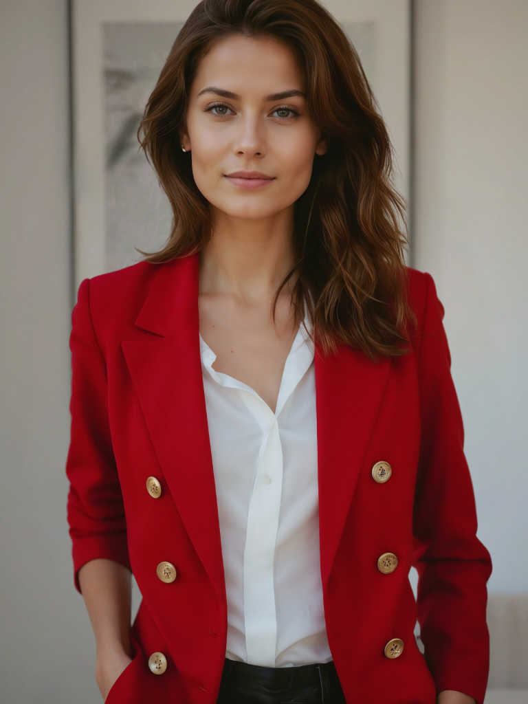 Harper Blazer Femme Élégant – Veste Chic Confortable en Tissu Premium pour Look Décontracté