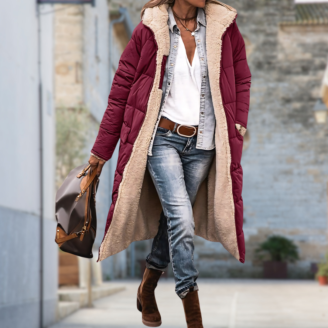 Dames Winddichte Waterdichte Winterjas – Warm, Zwart, Ideaal voor Koude Weer en Casual Outfits