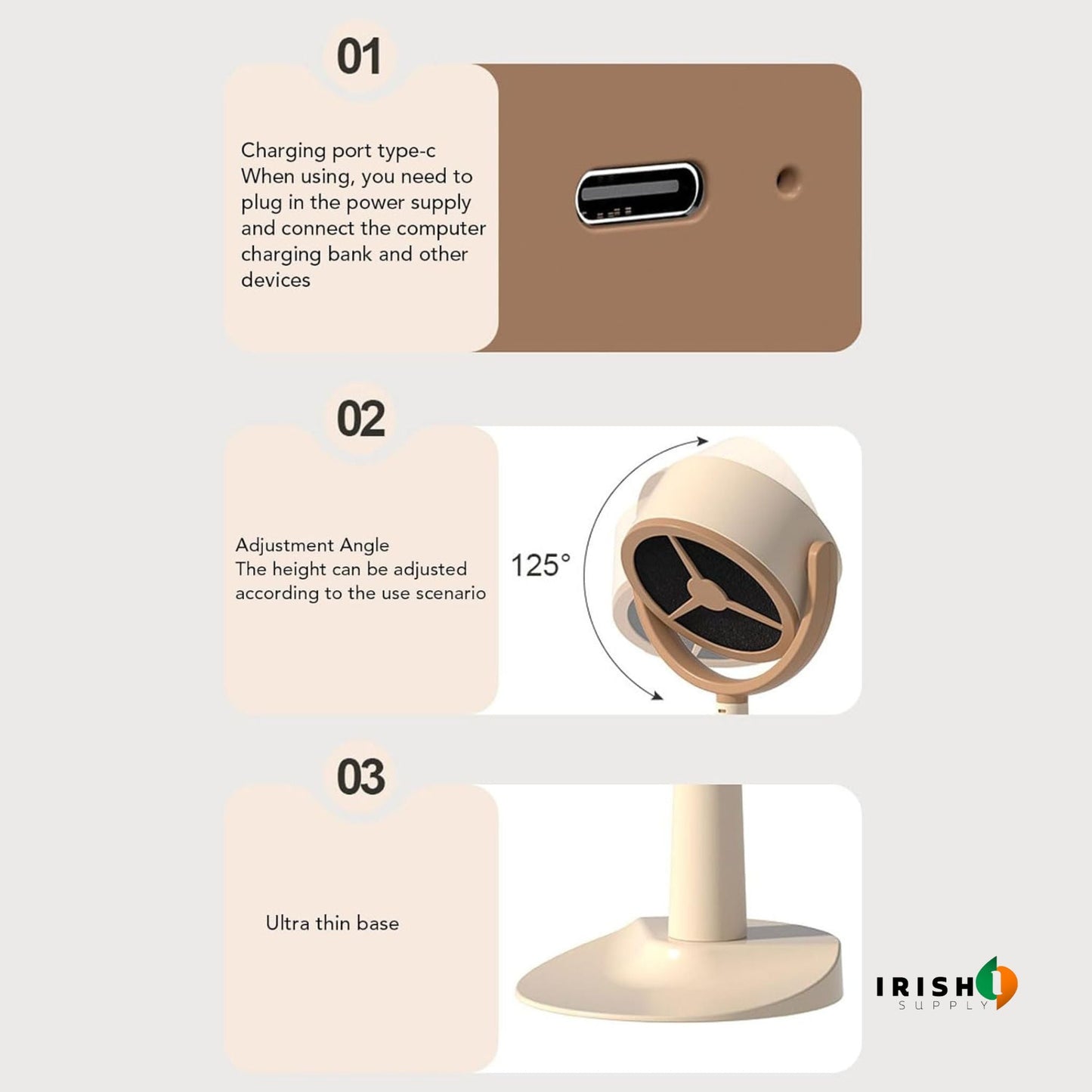 AIROVA USB-C Powered Air Purifier with Dual Suction Modes