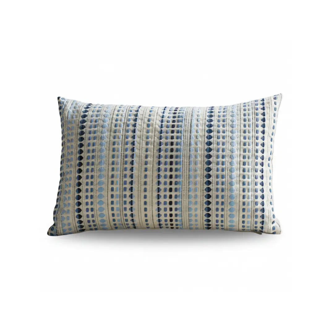 A&L °06 Textured Lumbar Cushion Cover – Modern Woven Stripe Design