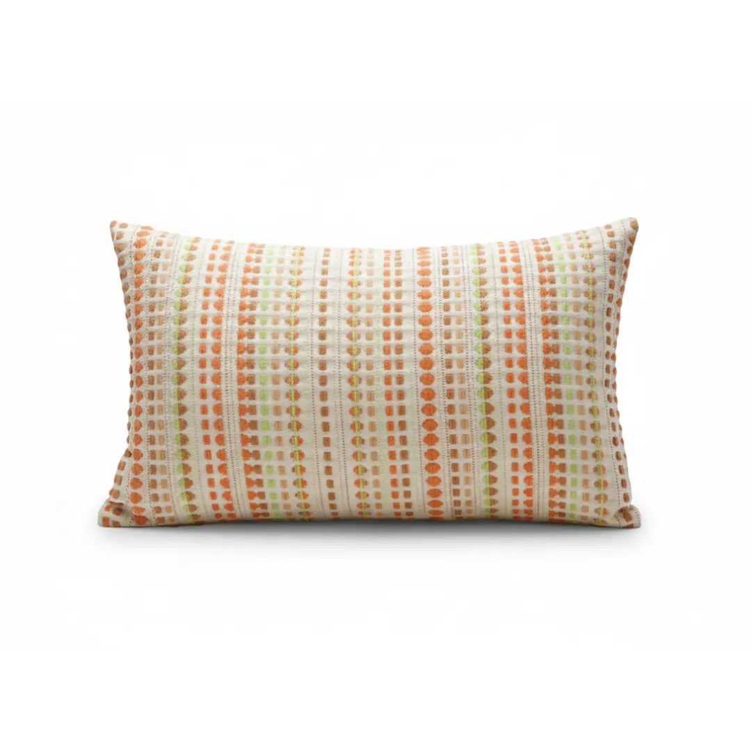 A&L °06 Textured Lumbar Cushion Cover – Modern Woven Stripe Design