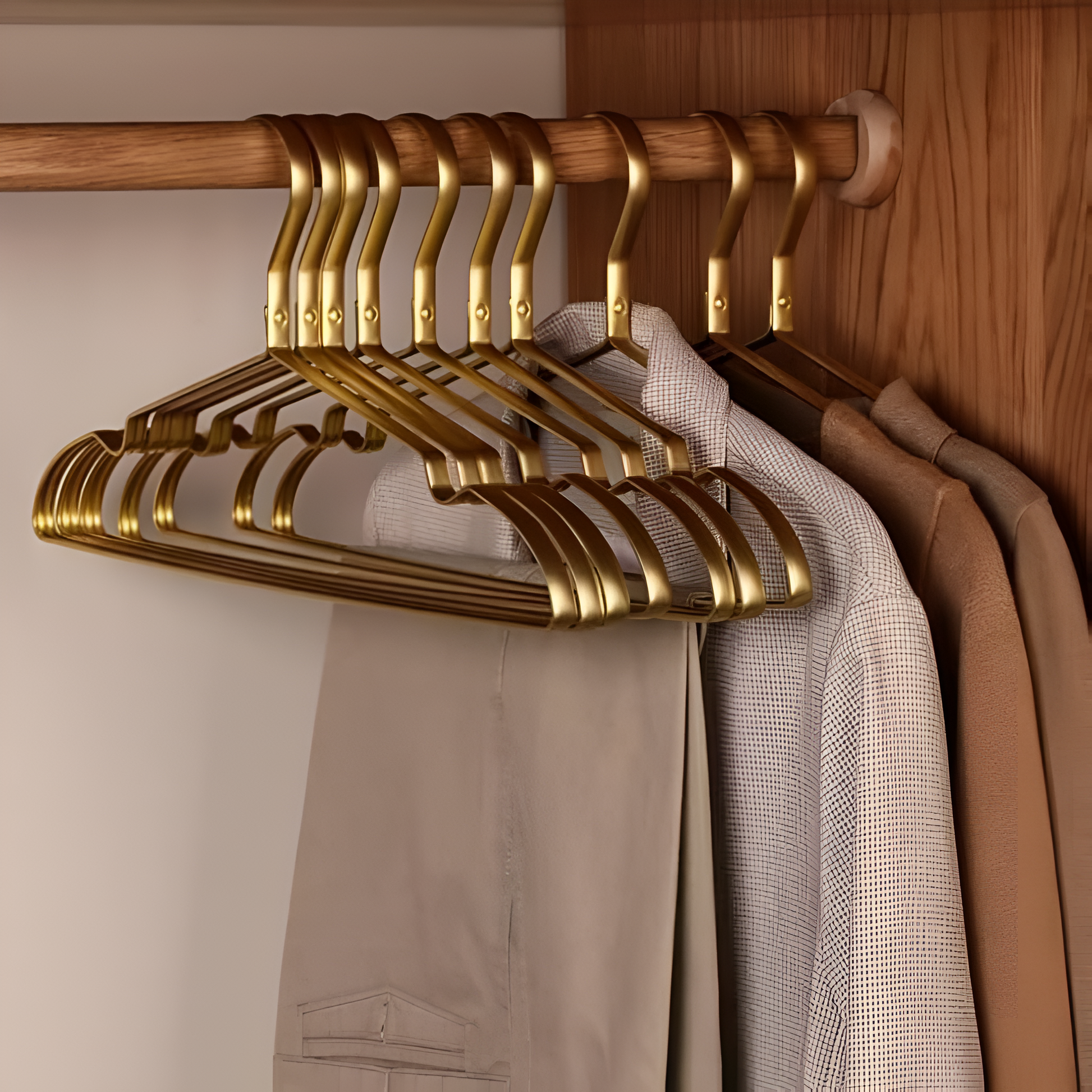 Aluminum Non-Slip Clothes Hangers Set - Space Saving & Durable 1