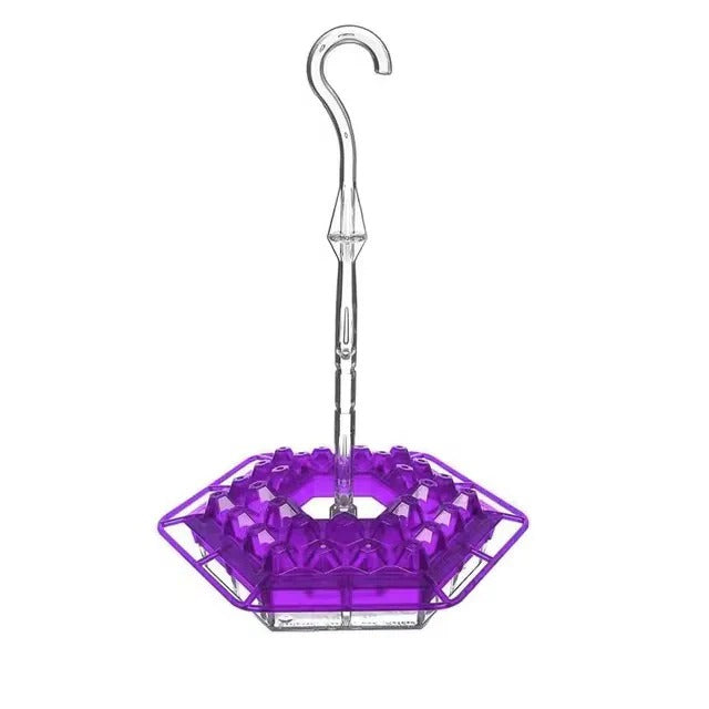 Ant-Proof Hanging Hummingbird Feeder with 30 Feeding Ports and Resting Perch 2