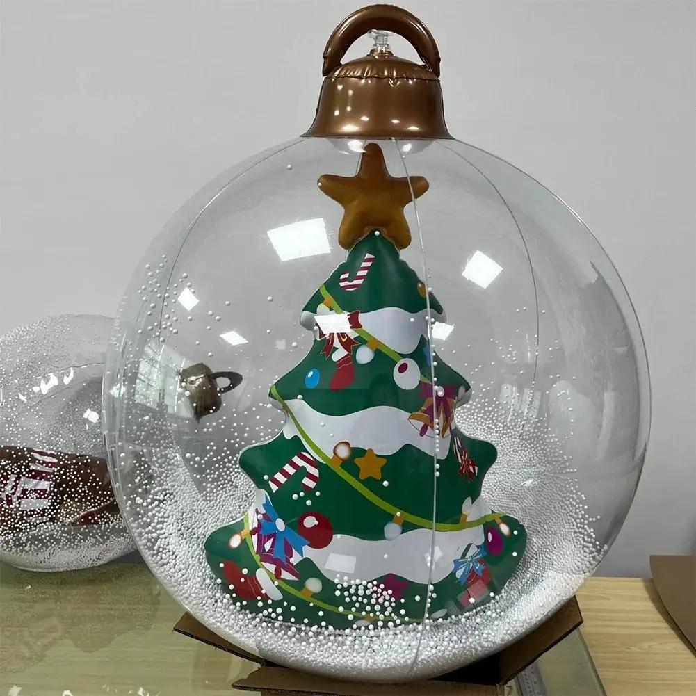 Aufblasbare Weihnachtskugel mit Licht — Mit Fernbedienung steuerbar Mivoza Deutschland