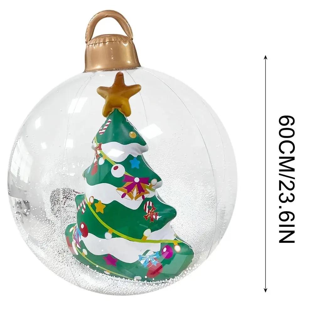 Aufblasbare Weihnachtskugel mit Licht — Mit Fernbedienung steuerbar Mivoza Deutschland