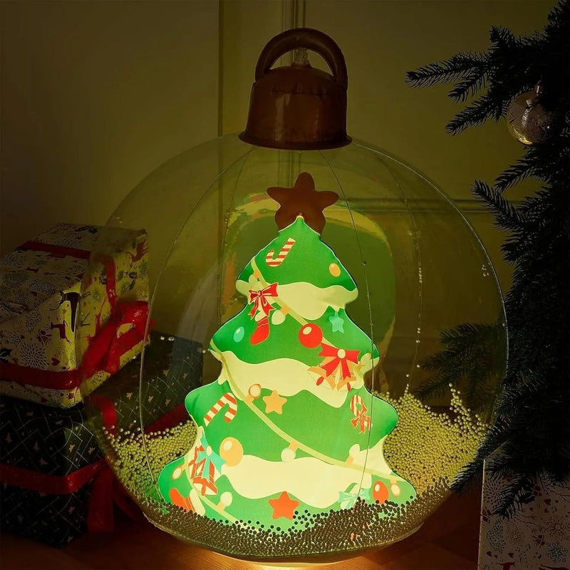Aufblasbare Weihnachtskugel mit Licht — Mit Fernbedienung steuerbar Mivoza Deutschland