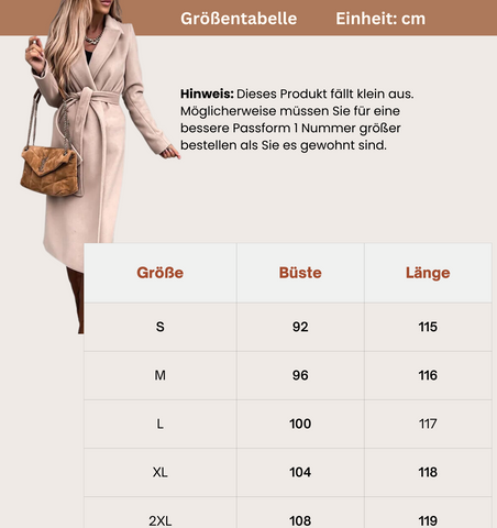 Avencea Wool Coat | Elegant Long Coat for Women