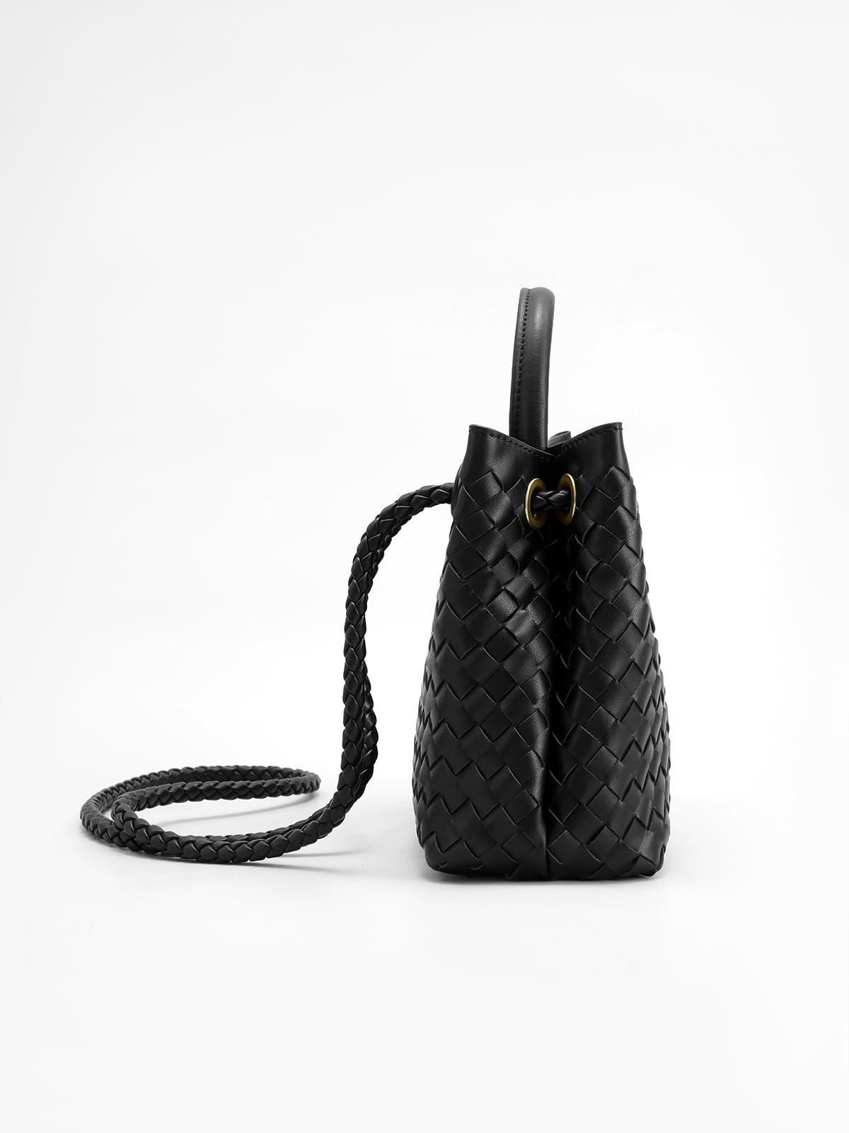 Velune Paris | Sac avec poignée à détail métallique tressé