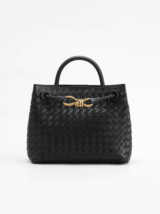 Velune Paris | Sac avec poignée à détail métallique tressé