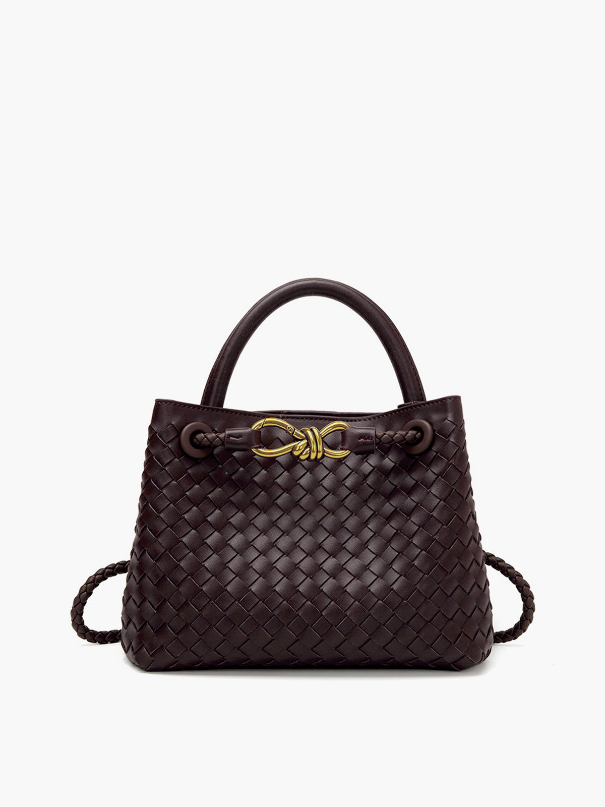 Velune Paris | Sac avec poignée à détail métallique tressé