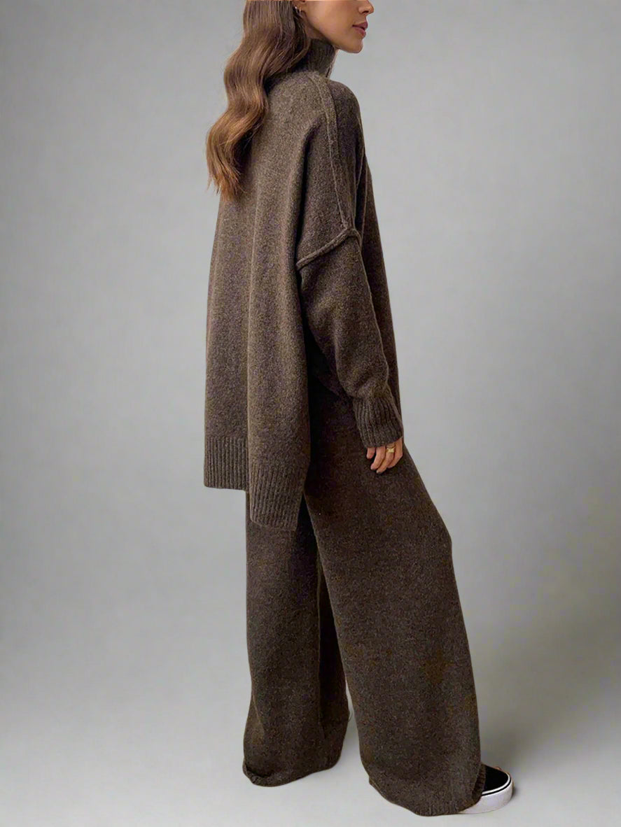 Lena | Soft Knit Turtleneck Lounge Set