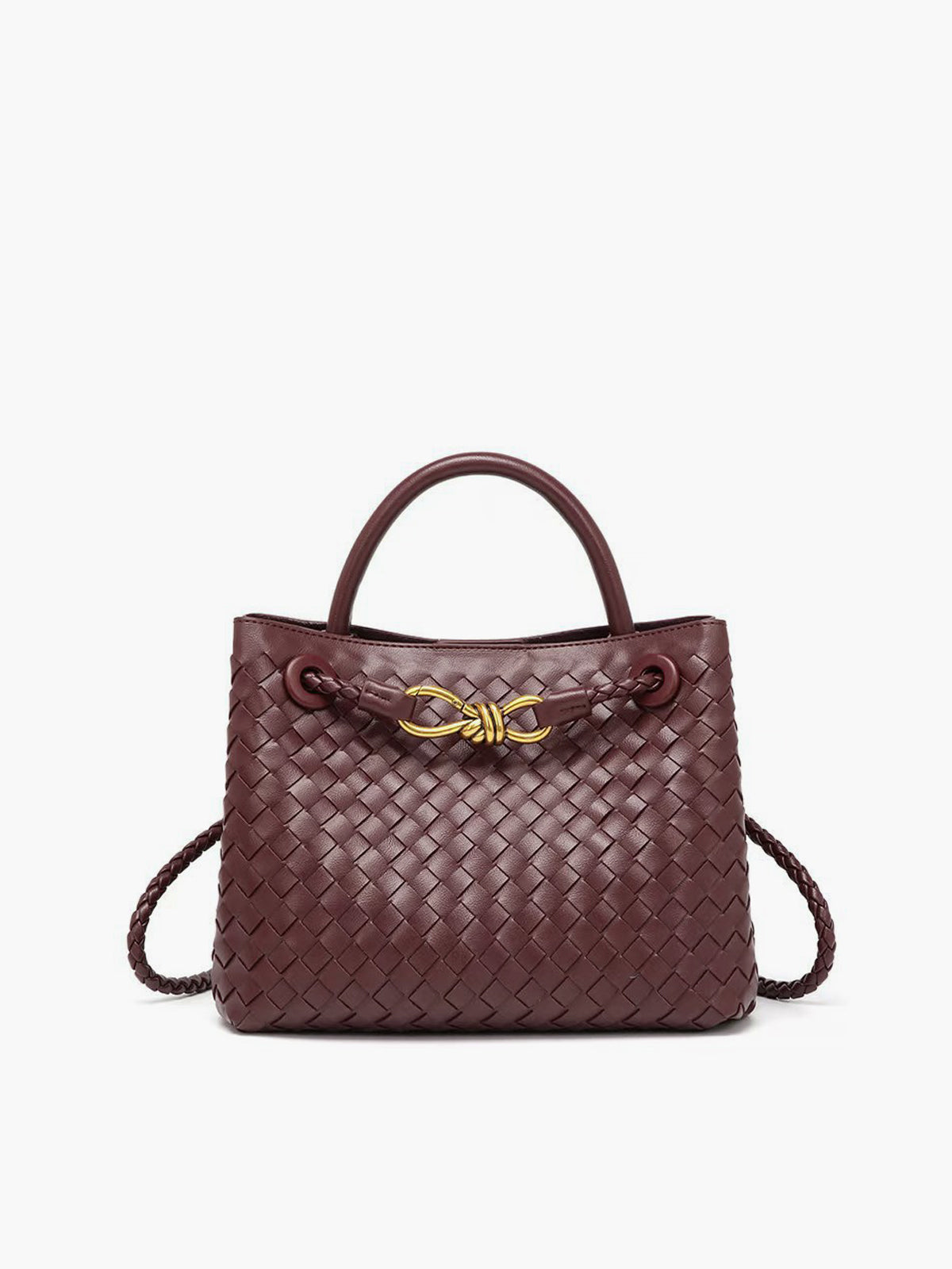 Velune Paris | Sac avec poignée à détail métallique tressé