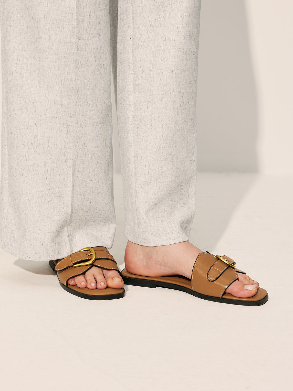 Héloïse Sandales Femme Cuir – Confortables avec Bride Ajustable & Semelle Ergonomique
