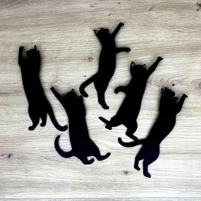 KittyMark - Marcapáginas Metálicos con Forma de Gato