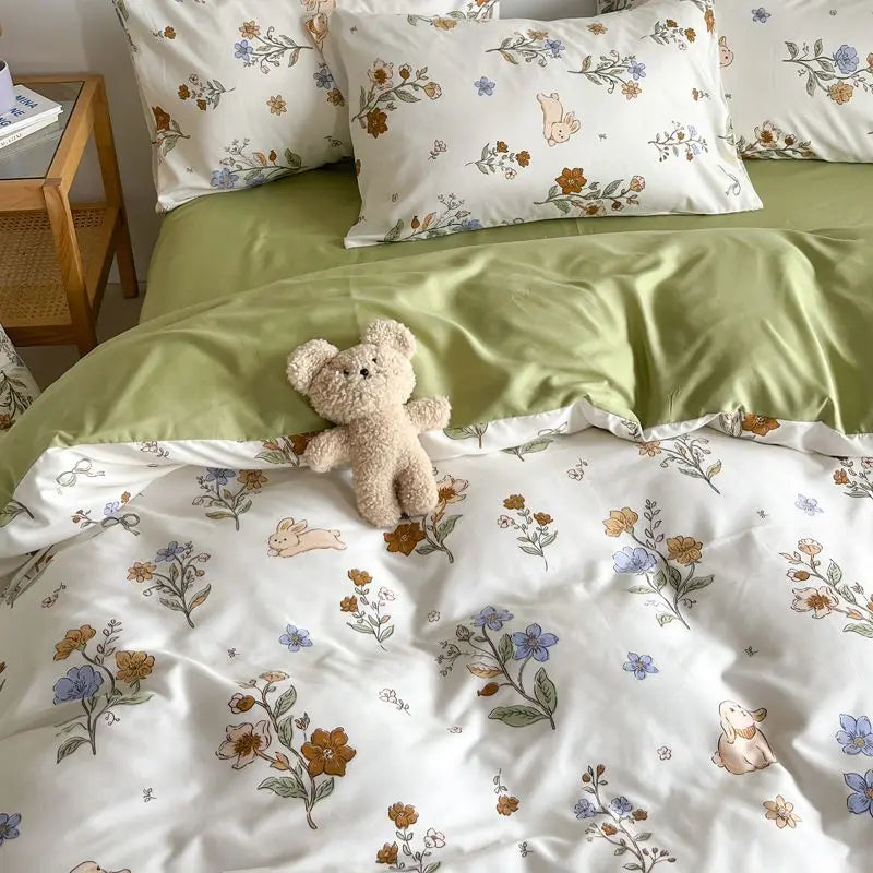 Lyserødt Blomsterbeddengoed: Elegant Komfort til Soveværelset