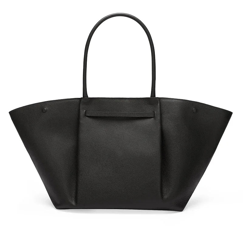 Avenari | Luxe Oversized Schoudertas met Gouden Sluiting