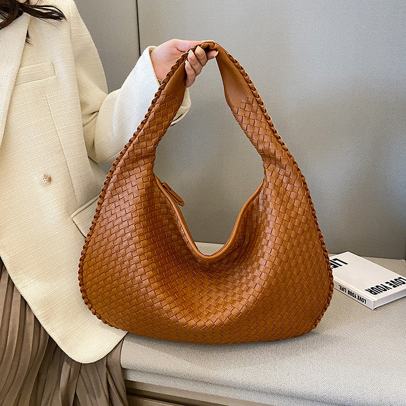 Hobo bag | Dames gevlochten schoudertas