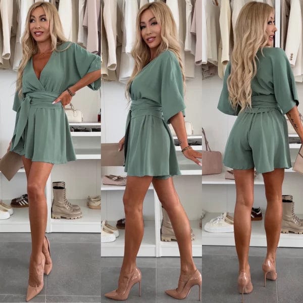Buckmoth - Mini Dress Short Sleeve Wrap