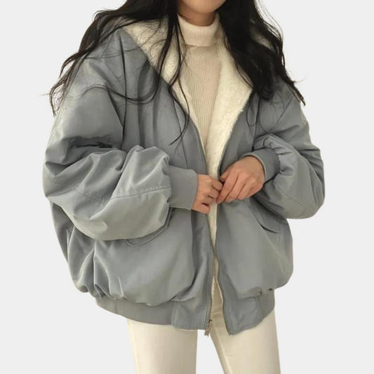 Olymp | Lined winter coat with hood for women